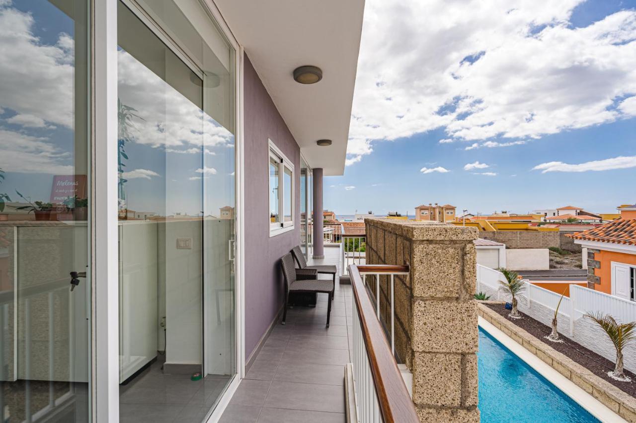 Modern 3Bdr Villa With Heated Pool El Medano  Exterior photo